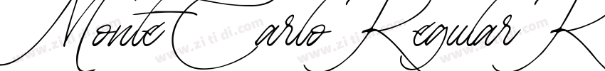 MonteCarlo Regular R字体转换